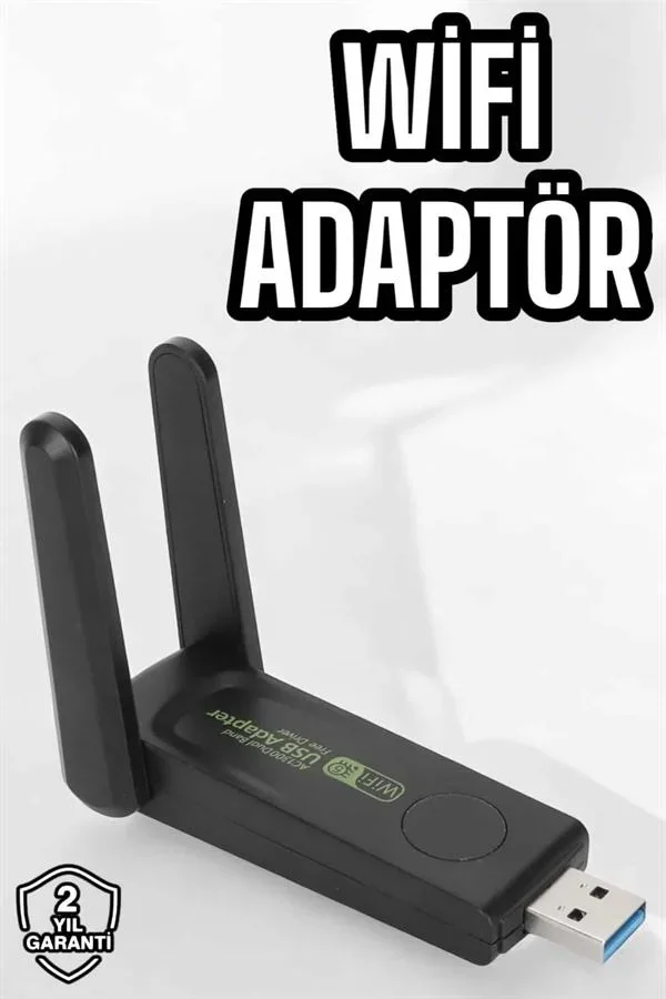 Dual Band Wifi Alıcı Adaptör USB 3.0 Destekli görsel 2