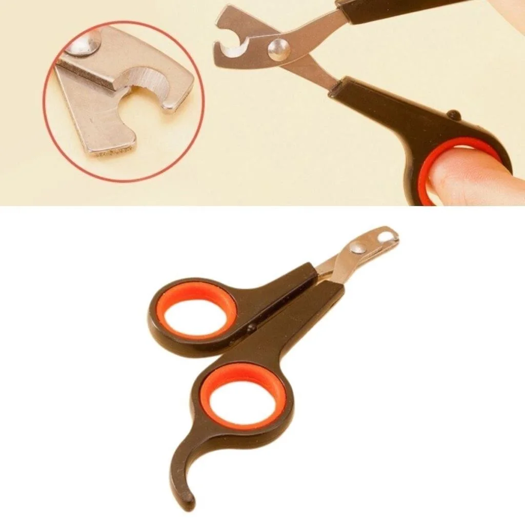 Küçük Çelik Uçlu Kedi Köpek Evcil Hayvan Tırnak Makası Pati Bakım Aleti Ergonomik Kaymaz Sap (adet fiyatıdır) görsel 2