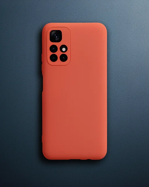 Xiaomi Redmi Note 11t Kılıf Nano İçi Kadife Silikon - Turuncu
