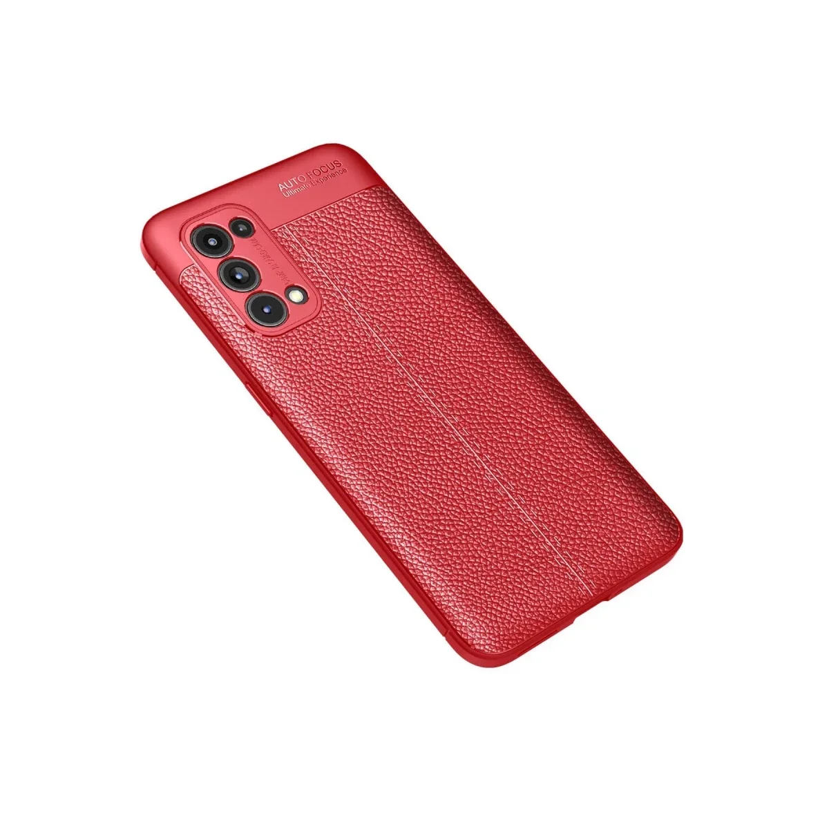 Oppo Reno 5 Pro Kılıf Auto Focus Kapak - Kırmızı görsel 2