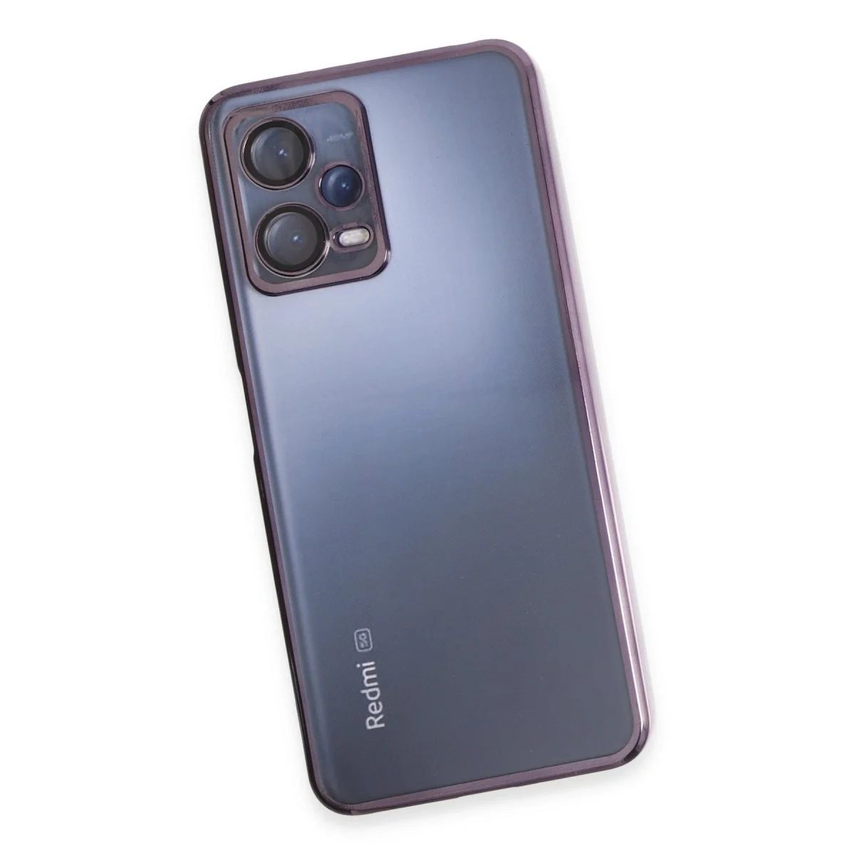 Xiaomi Redmi Note 12 5g Kılıf Razer Lensli Silikon - Mor görsel 4