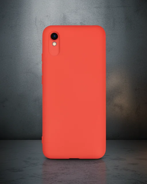 Xiaomi Redmi 9a Kılıf Nano İçi Kadife Silikon - Turuncu