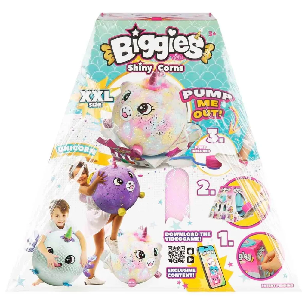 Şişme Peluş Unicorn XXL Shiny Corns S2 görsel 4