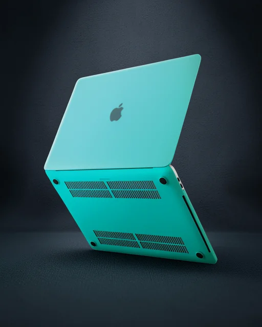 Apple Macbook Pro 13 2020 Macbook Buzlu Kapak - Yeşil