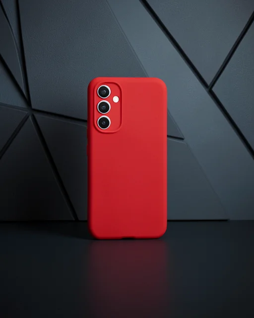 Samsung Galaxy A54 5g Kılıf Nano İçi Kadife Silikon - Kırmızı