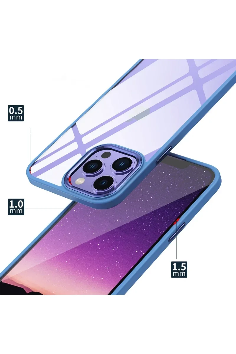 Apple iPhone 14 Pro Kılıf Power Silikon - Sierra Blue görsel 3