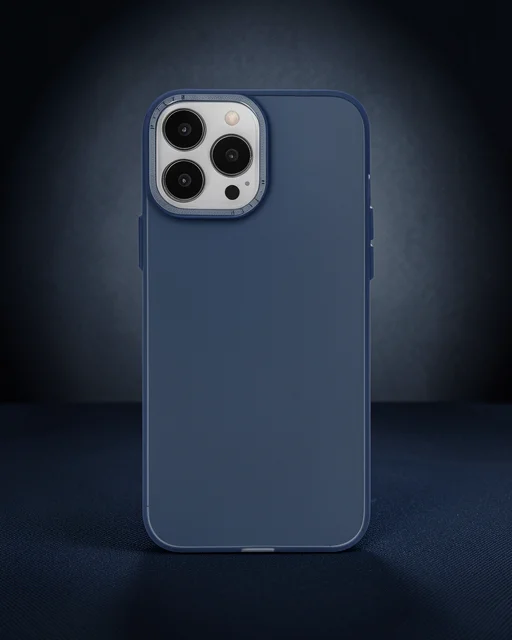 Apple İphone 13 Pro Max Kılıf Modos Metal Kapak - Lacivert