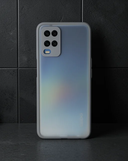 Oppo A54 4g Kılıf Montreal Silikon Kapak - Gri