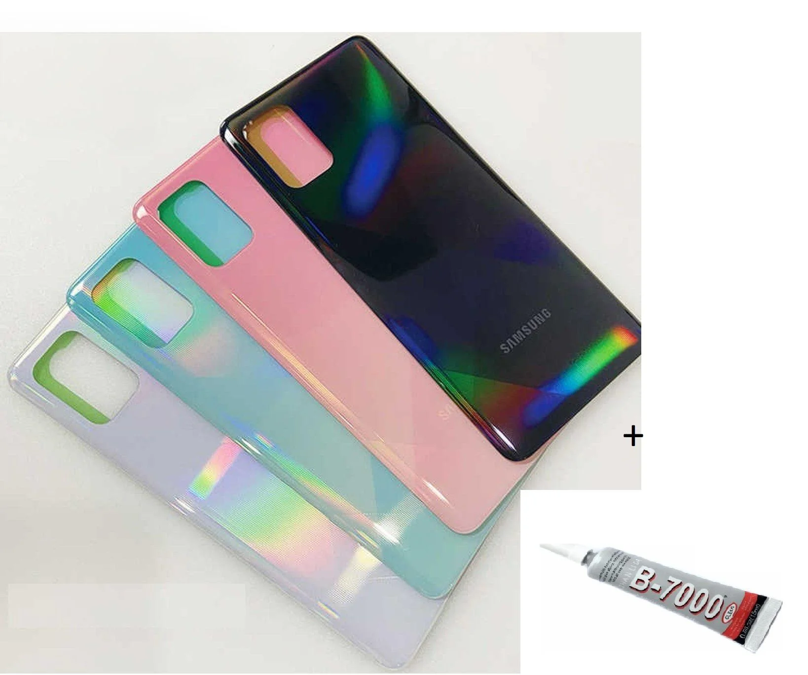 SAMSUNG A71 A715 Arka Batarya Pil Kapağı SİYAH (B7 görsel 3