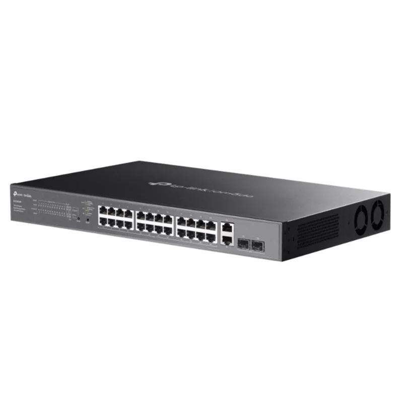 Omada ES228GMP 24 Port Gıgabıt+ 2XGB SFP+2XGB RJ45 Uplınk Cloud L2 Yönetilebilir 384W Poe Rackmount Swıtch görsel 2