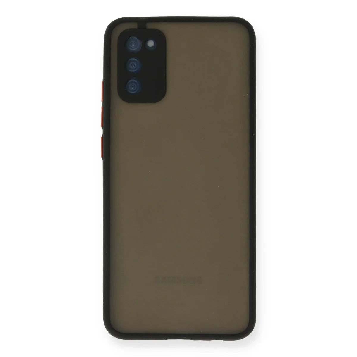 Samsung Galaxy A02s Kılıf Montreal Silikon Kapak - Siyah