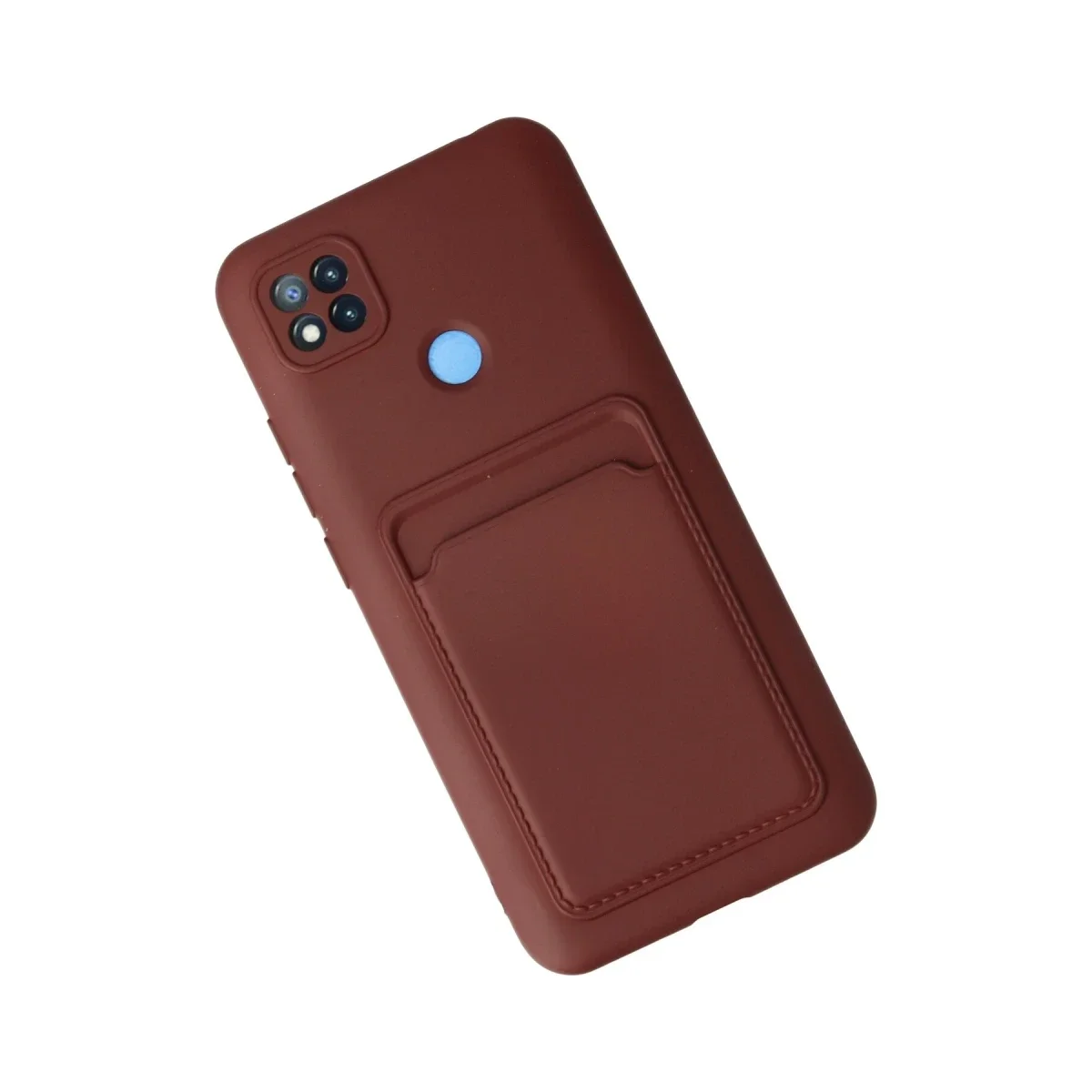 Xiaomi Redmi 9C Kılıf Kelvin Kartvizitli Silikon - Bordo görsel 3