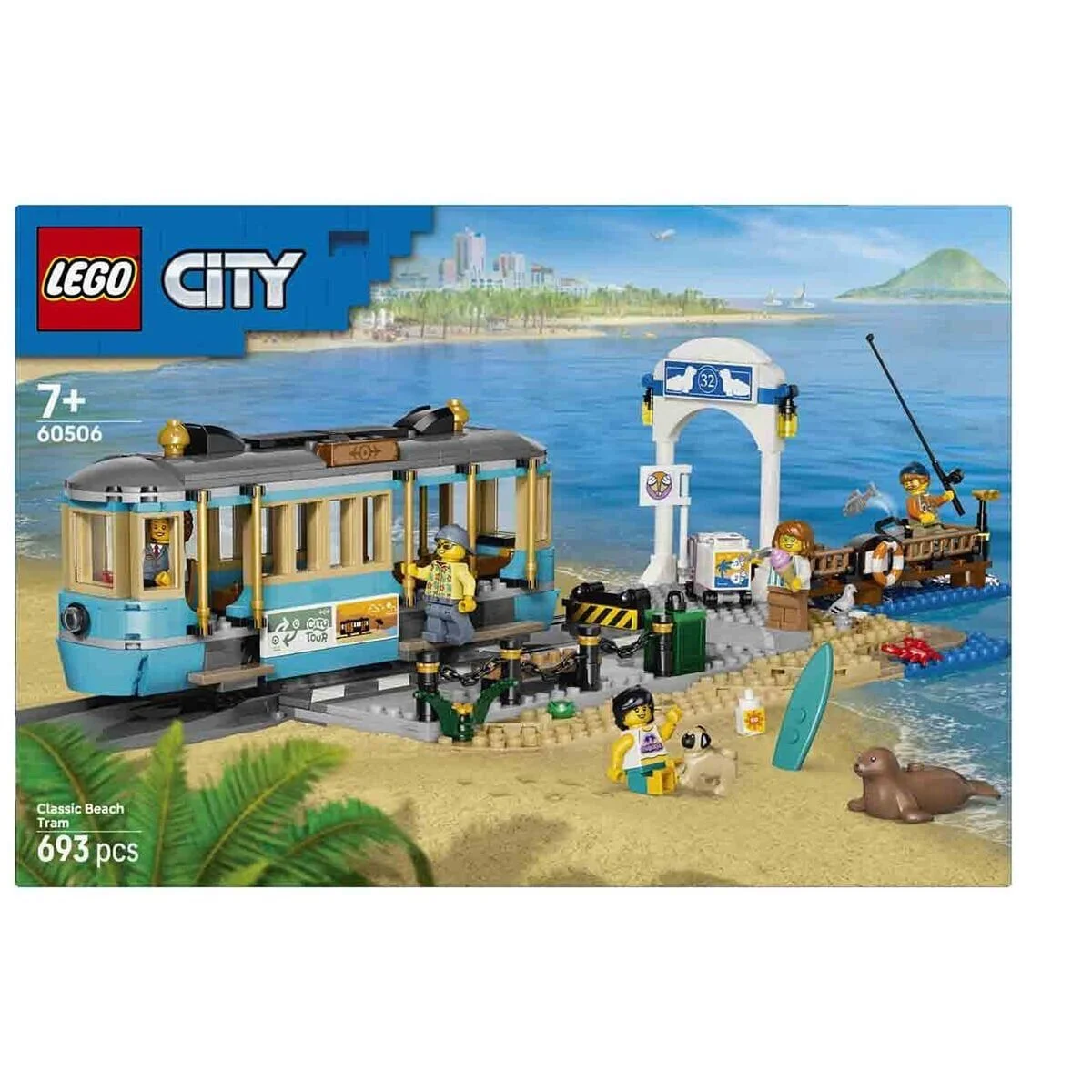 60506 Lego City Klasik Plaj Tramvayı 693 parça +7 yaş görsel 7