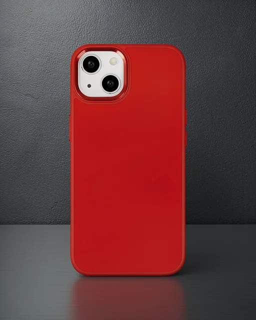 Apple İphone 14 Plus Kılıf Asya Deri Silikon - Kırmızı