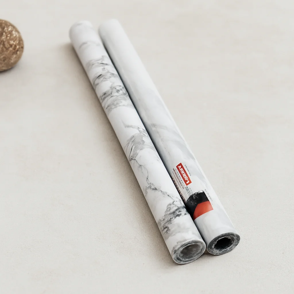 Beyaz Mermer Desenli Kendinden Yapışkanlı Folyo 3 m x 60 cm