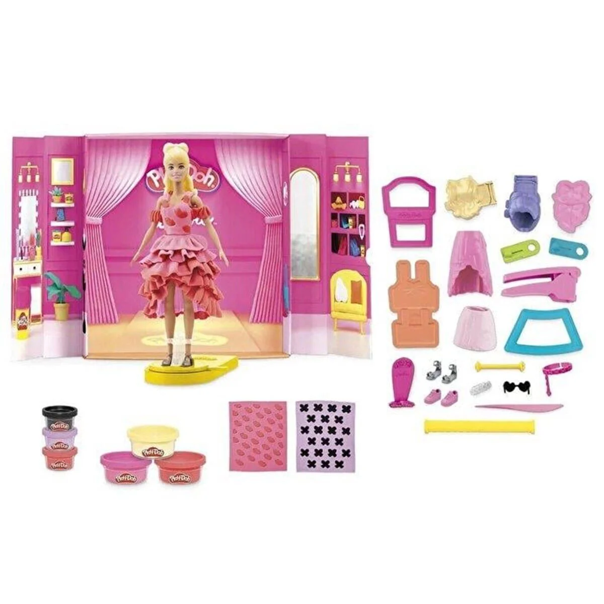 G1356 Play-Doh Barbie Designer Fashion Show - Tasarım Moda Show +3 yaş görsel 2