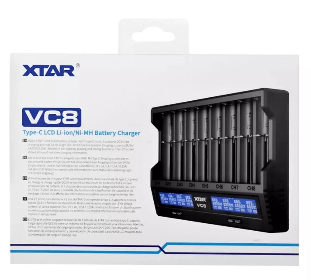 VC8 Sekizli Li-ion / NI-CD / NI-MH Pil Şarj Cihazı görsel 2