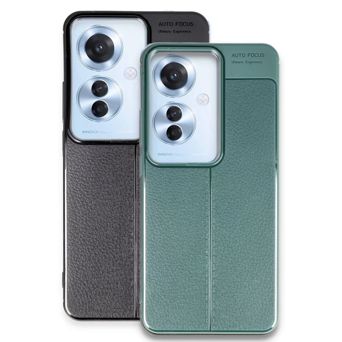 Oppo Reno 11f Kılıf Auto Focus Kapak - Siyah görsel 3