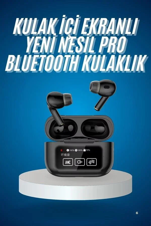 2025 Model Bluetooth Kulaklık Dokunmatik Ekran Yüksek Ses Kalitesi Yeni Nesil görsel 2