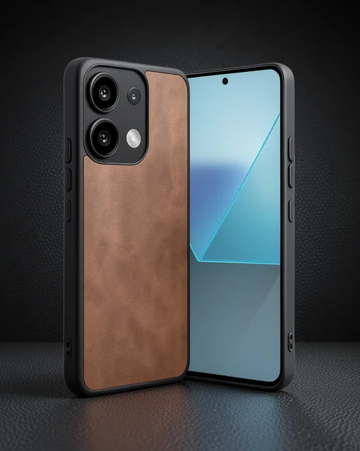 Xiaomi Redmi Note 13 Pro 4g Kılıf Aras Deri Kapak - Taba