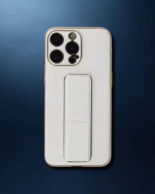 Apple İphone 13 Pro Kılıf Coco Deri Standlı Kapak - Beyaz