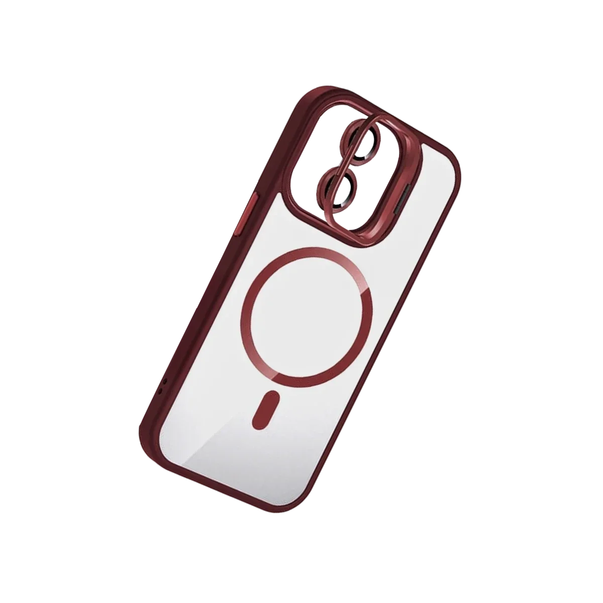 Joko Apple iPhone 11 Remim Lensli Magsafe Standlı Kapak - Bordo görsel 2