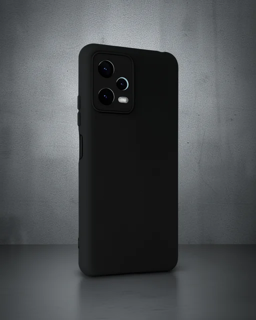 Xiaomi Redmi Note 12 5g Kılıf Nano İçi Kadife Silikon - Siyah