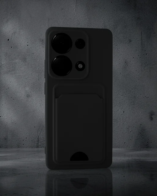 Xiaomi Redmi Note 13 Pro 4g Kılıf Kelvin Kartvizitli Silikon - Siyah