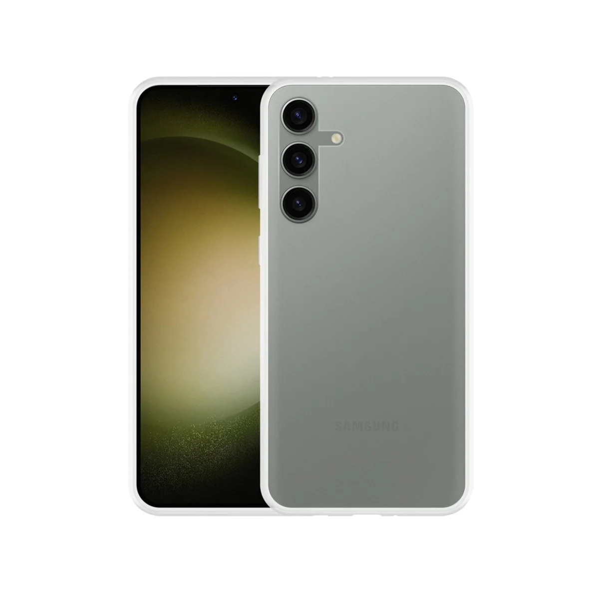 Samsung Galaxy S24 Plus Kılıf Lüx Şeffaf Silikon görsel 2