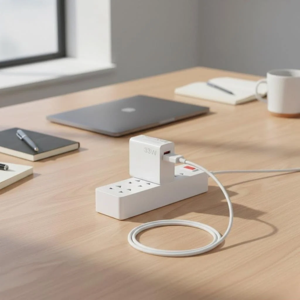 33W Hızlı Şarj Adaptörü – Type-C Kablolu, USB Çıkışlı, Akıllı Şarj Destekli Duvar Tipi Şarj Cihazı görsel 2