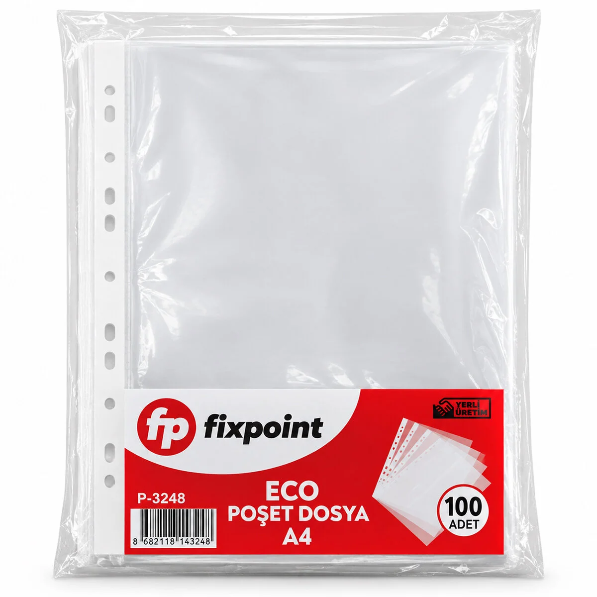 100PCS A4 Poşet Şeffaf Dosya