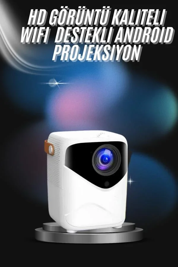Projeksiyon Ev Sineması Bluetooth 4k HD Kaliteli Görüntü Kumandalı görsel 2
