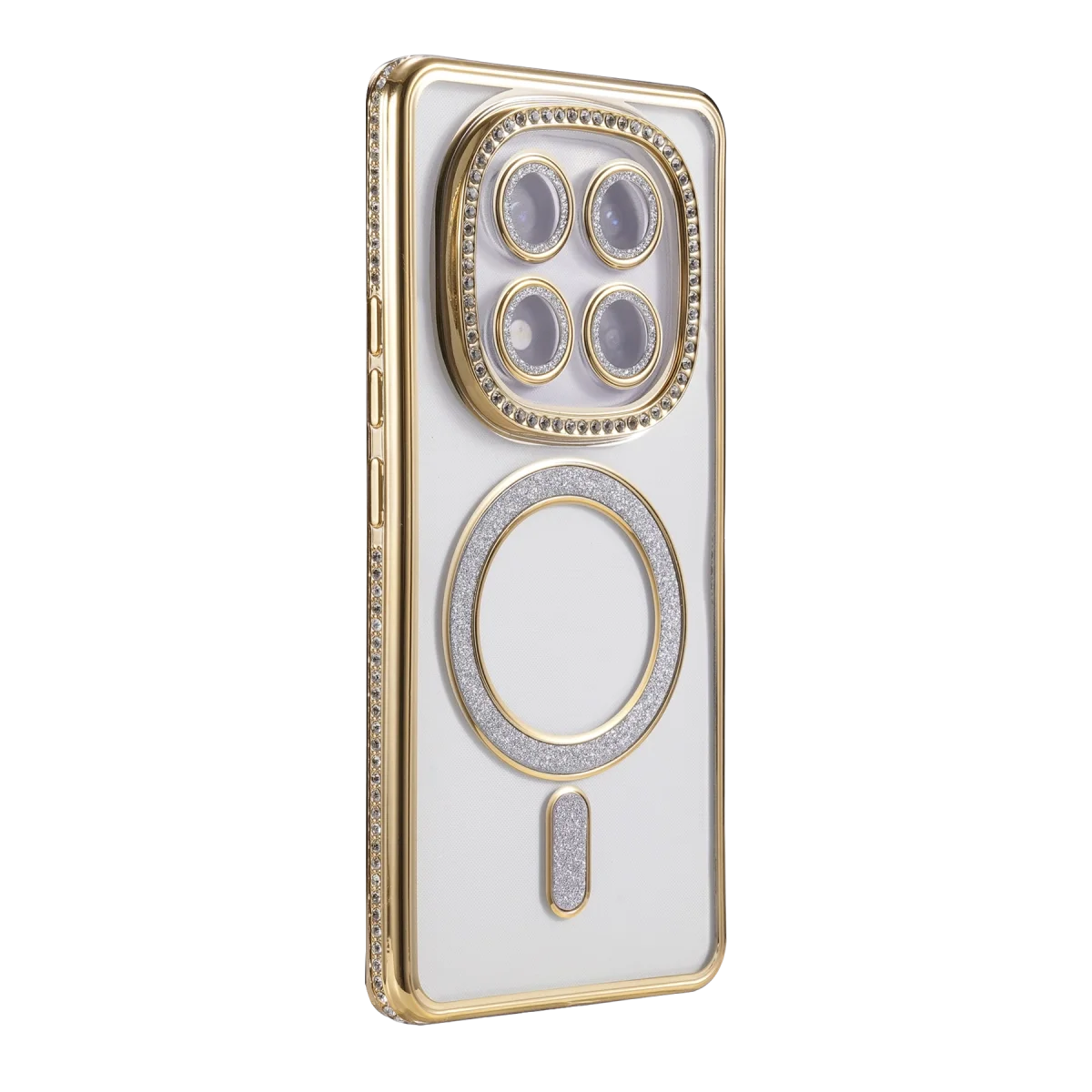 Xiao Red Note 15 Pro Plus 5g Joke Simli Magneticsafe Kılıf - Gold görsel 3
