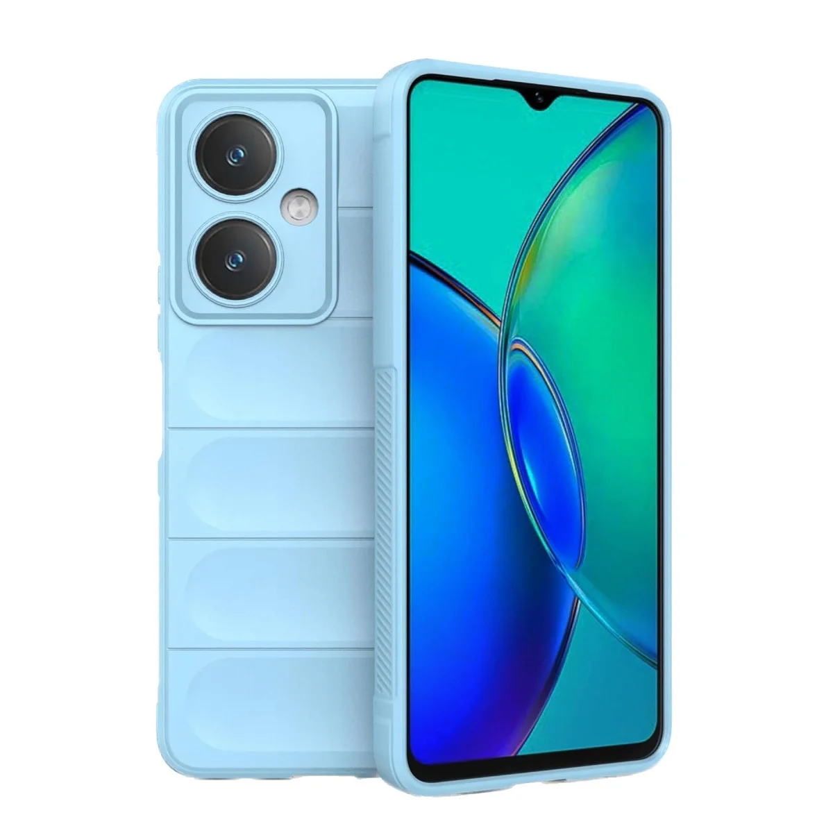 Vivo Y27 Kılıf Optimum Silikon - Sky Blue görsel 2