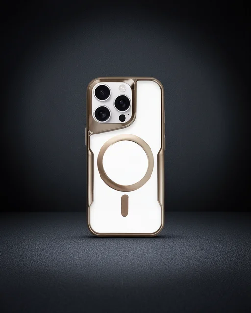 Apple İphone 15 Pro Kılıf Boyi Magsafe Silikon Kapak - Kahverengi
