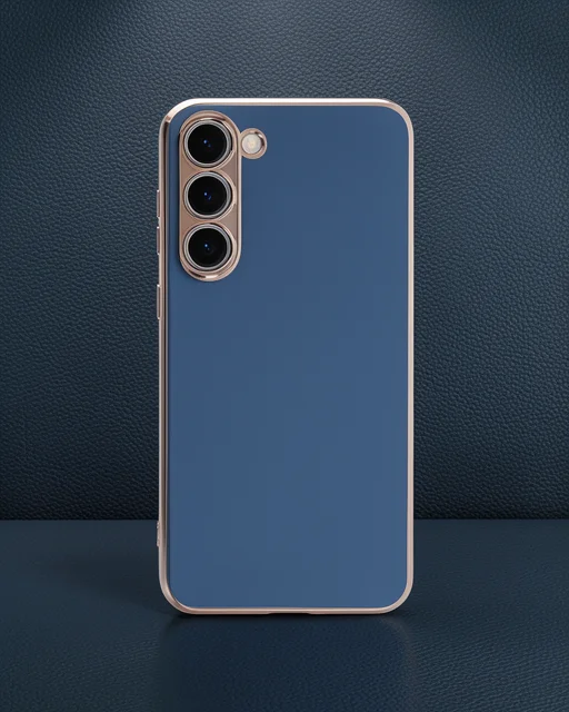 Samsung Galaxy S23 Kılıf Volet Silikon - Mavi