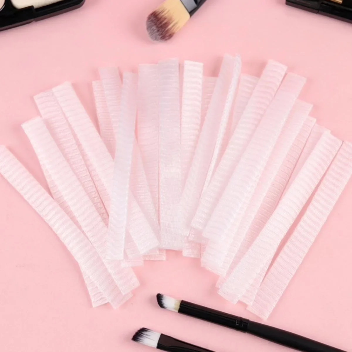Makyaj Far Allık Kontür Eyeliner Fırça Malzemeleri Ürünleri Koruyucu File Kapak Örgü Kılıf S görsel 6