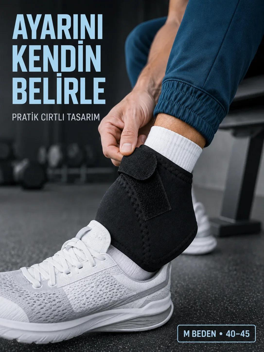Ayarlanabilir Topuk Desteği M Beden 40-45 Numara Cırtlı Günlük Kullanım