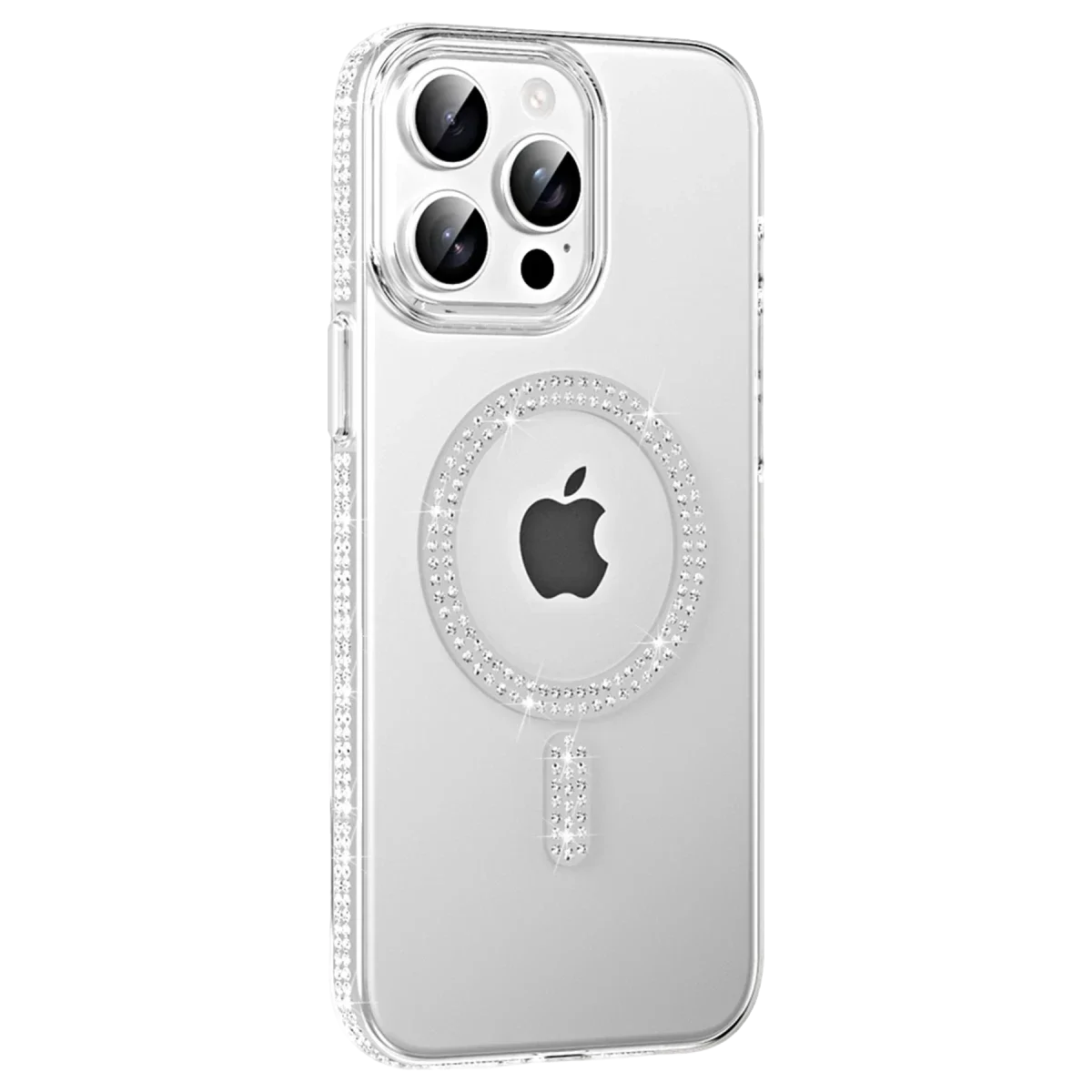 Joko Apple iPhone 14 Pro Max Move Taşlı Magsafe Kapak - Gümüş