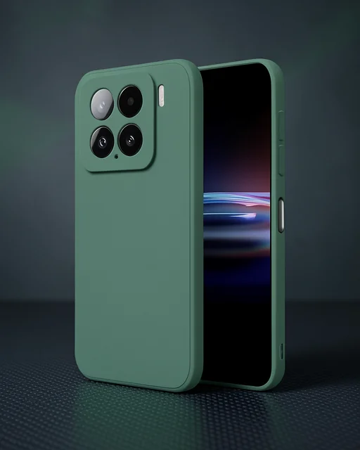 Xiaomi Mi 15 Pro Kılıf Nano İçi Kadife Silikon - Koyu Yeşil