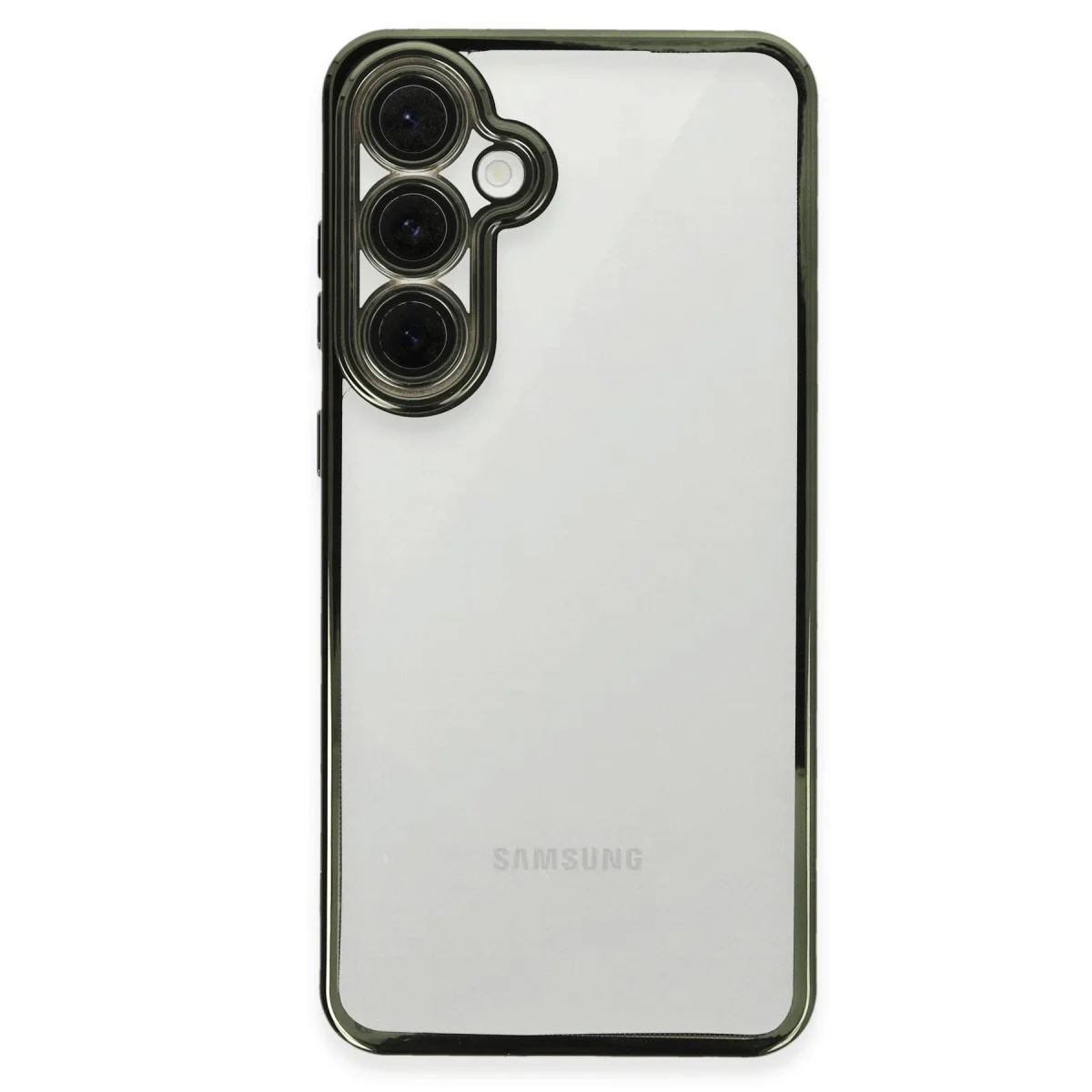 Samsung Galaxy S24 Fe Kılıf Razer Lensli Silikon - Yeşil