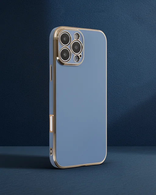 Apple İphone 16 Pro Kılıf Volet Silikon - Mavi