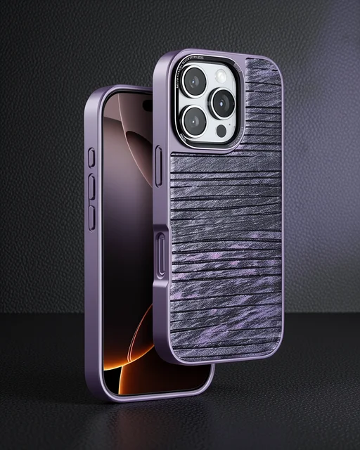 Venco Apple İphone 16 Pro Wave Kapak - Derin Mor