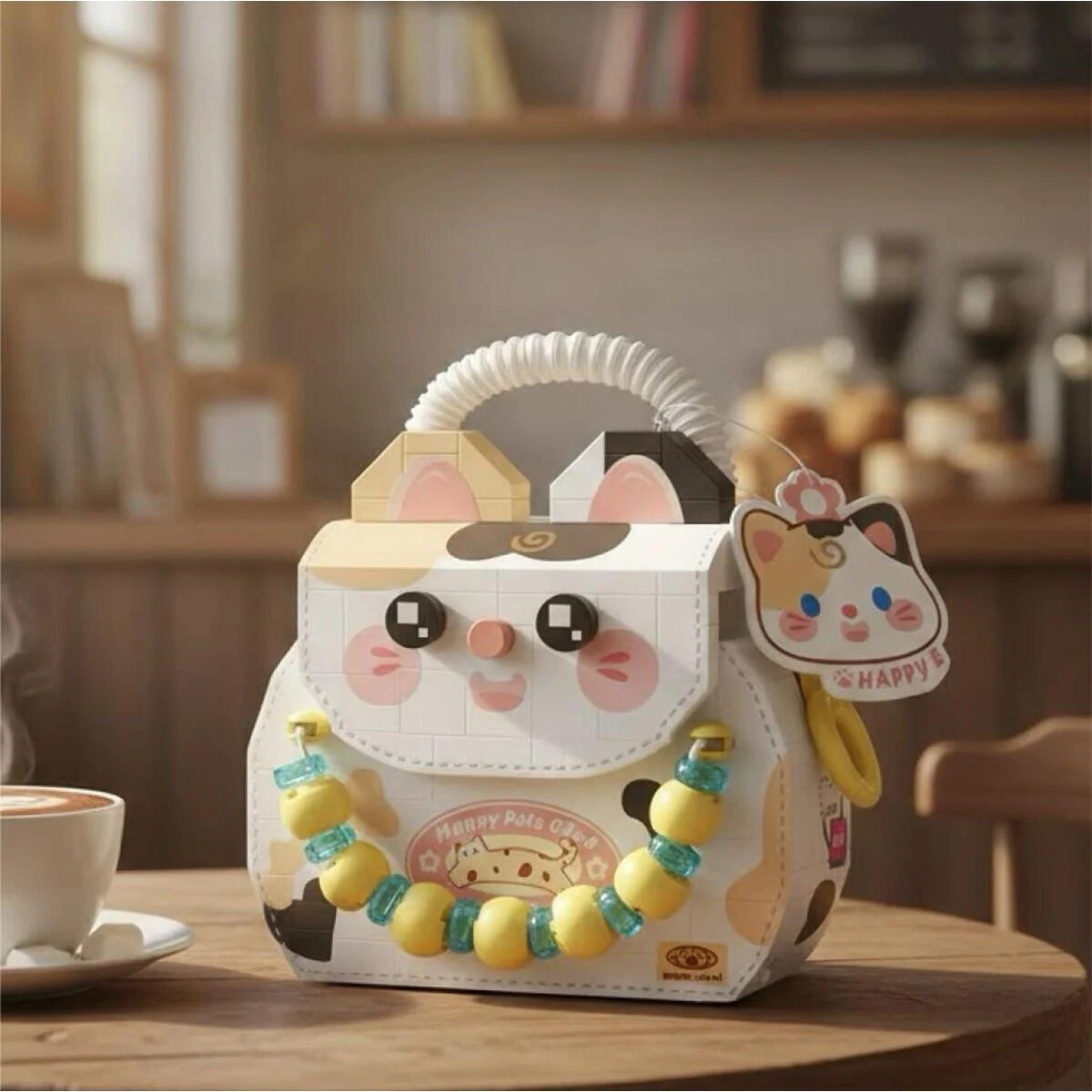 LZ-8843 Loz Kedi Figürlü Meyve Çantası 360 Parça Block Oyuncak görsel 4