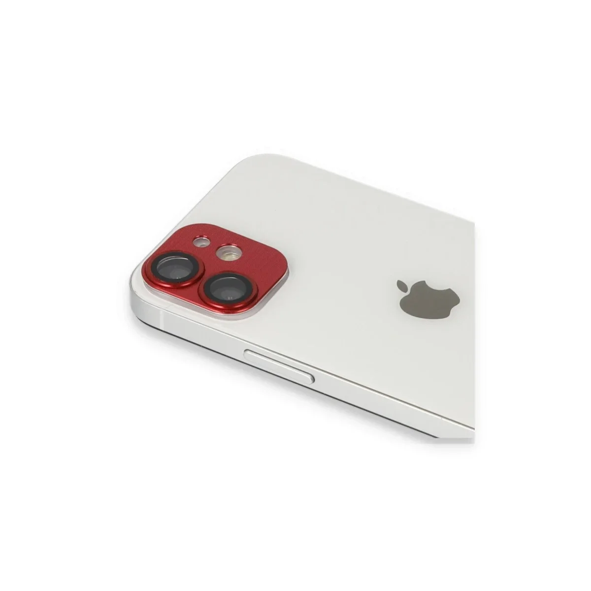 Apple iPhone 11 Pers Alüminyum Kamera Lens - Kırmızı görsel 3