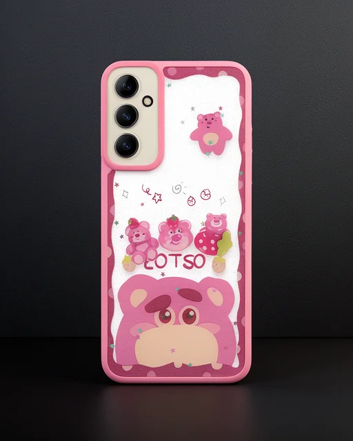 Samsung Galaxy A05s Kılıf Sweet Desenli Silikon Kapak - Pembe