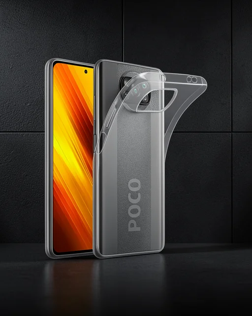 Xiaomi Pocophone X3 Kılıf Lüx Şeffaf Silikon