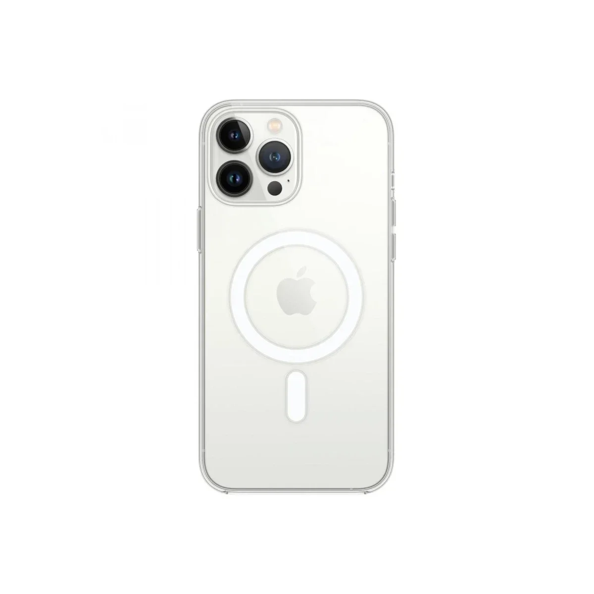Apple iPhone 13 Pro Max Kılıf Magneticsafe Şeffaf Silikon - Şeffaf
