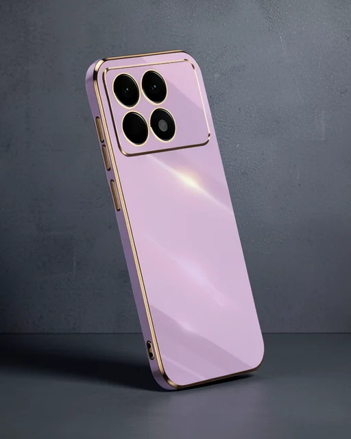 Xiaomi Poco X6 Pro Kılıf Volet Silikon - Mor