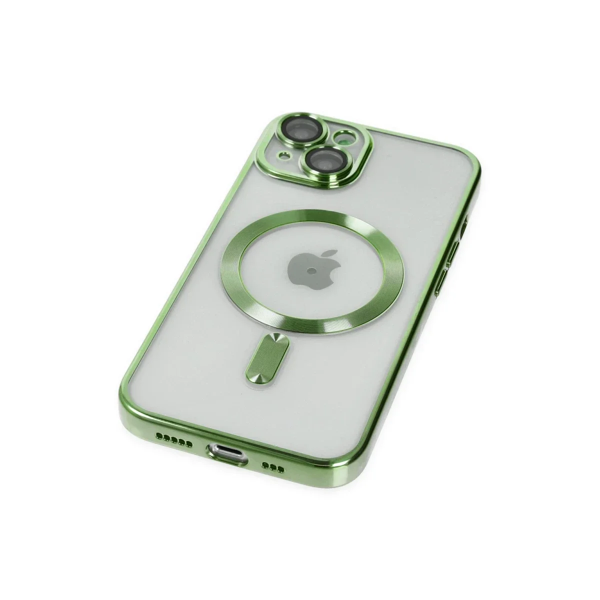 Apple iPhone 14 Plus Kılıf Kross Magneticsafe Kapak - Koyu Yeşil görsel 5